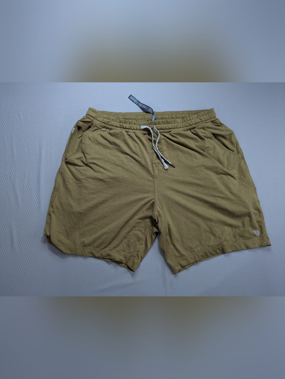 Vuori Ponto Performance Shorts 7” Mens XL Brown Stretch Gym Training V344